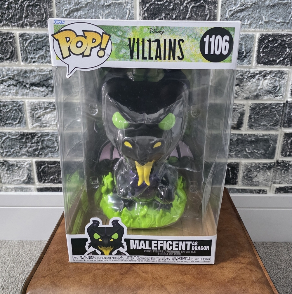 Funko Pop! Villains Maleficent As Dragon Black/ Green/ Purple Figure